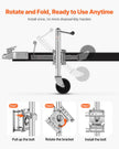 VEVOR Trailer Jack with Wheel, 1000 lbs Load Capacity, Heavy Duty Swivel Boat Trailer Jack with PP Single Wheel & Ergonomic Handle, 10-inch Lift, Fit for RVs, Boats, Horse Trailers, Utility Trailers 🍁 All In One Marketplace Canada