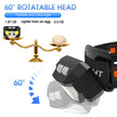 LHKNL Headlamp Flashlight, 1200 Lumen Ultra-Light Bright LED Rechargeable Headlight with White Red Light,2-Pack Waterproof Motion Sensor Head Lamp,8 Mode for Outdoor Camping Running Hiking Fishing 🍁 All In One Marketplace Canada