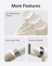 Laifen SE Lite Professional Hair Dryer, High-Speed Blow Dryer 100,000 RPM Brushless, Ionic Hair Dryer with Diffuser for Curly Hair , Fast Drying Low Noise, Diffuser Hair Dryer for Women and Men Lightweight Thermo-Control with 2 Nozzles, HD110