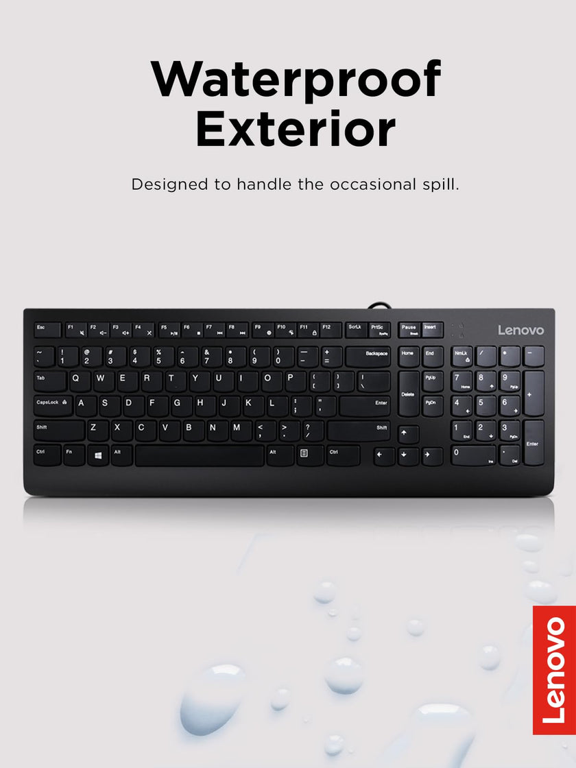 Lenovo 300 USB Wired Keyboard, Black 🍁 All In One Marketplace Canada