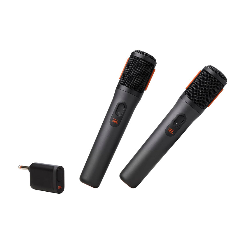 JBL PartyBox Wireless Mic - 2X Digital Wireless Microphones, Rechargeable Battery (20hrs - 700mAh), Clear Voice, Crisp Sound, Stable 2.4GHz Connection, Compatible with All PartyBox Speakers (Black) 🍁 All In One Marketplace Canada