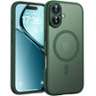 TOCOL for iPhone 17 Case, Full Camera Protection, Built-in Magnetic Ring, Compatible with Magsafe, Drop Protection, Translucent Matte Phone Case for iPhone 17 6.3 inch (Alpine Green) 🍁 All In One Marketplace Canada