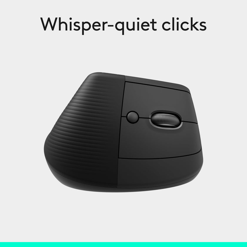 Logitech Lift Vertical Ergonomic Mouse, Wireless, Bluetooth or Logi Bolt USB Receiver, Quiet clicks, 6 Buttons, Compatible with Windows/macOS/iPadOS, Laptop, PC - Graphite 🍁 All In One Marketplace Canada