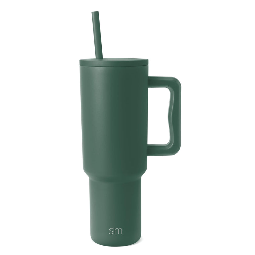 Simple Modern Tumbler with Handle and Straw | 40oz | Green 🍁 All In One Marketplace Canada