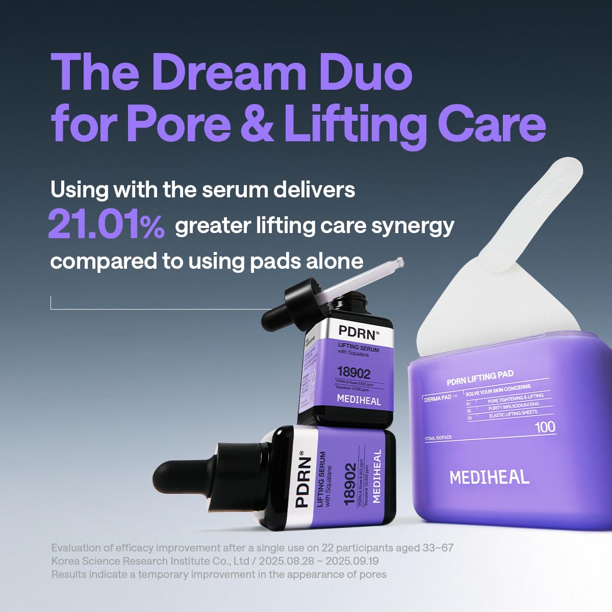 MEDIHEAL PDRN Lifting Toner Pads – Pore Tightening with Plant-Based PDRN, Peptide, Glutathione & PHA, Pore Care, Firming & Wrinkle Care, Stretchy Lifting Fabric, Korean Skin Care, 100 Pads 🍁 All In One Marketplace Canada