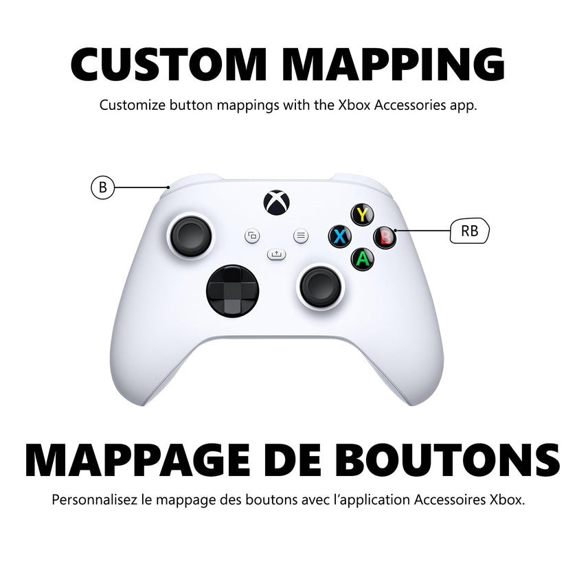 Xbox Core Wireless Gaming Controller – Robot White for Series X|S, One, Windows PC, Android, and iOS 🍁 All In One Marketplace Canada