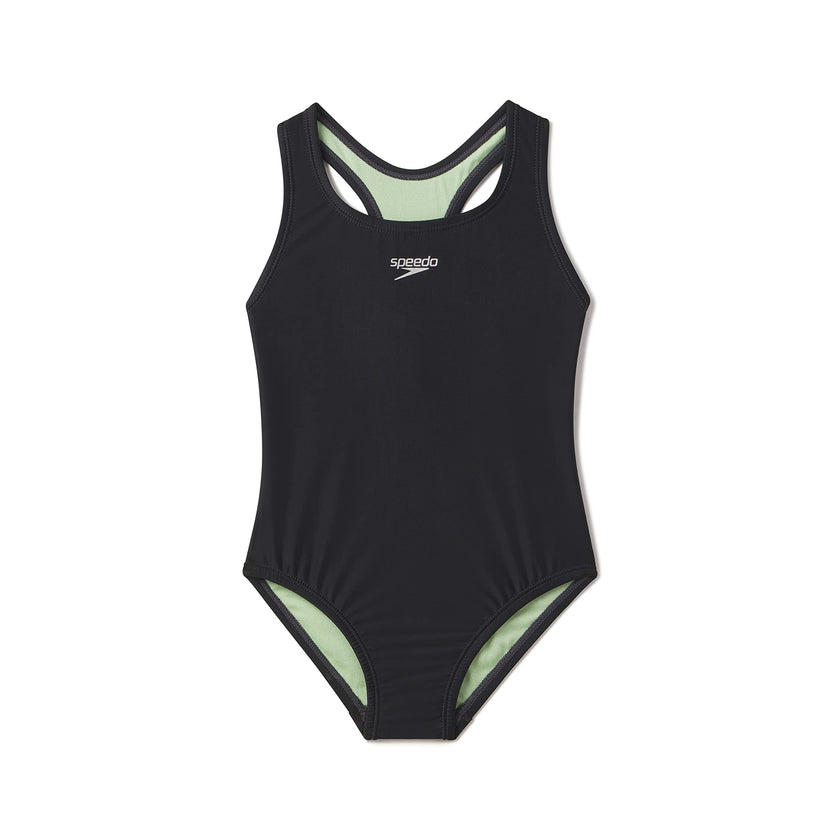 Speedo Girl's Closed Racerback One Piece Swimsuit - Anthracite, Size 10 🍁 All In One Marketplace Canada