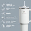 Stanley Quencher H2.0 Tumbler with Handle and Straw 40 oz Flowstate 3-Position Lid Cup Holder Compatible for Travel Insulated Stainless Steel Cup BPA-Free Cream Royal 🍁 All In One Marketplace Canada