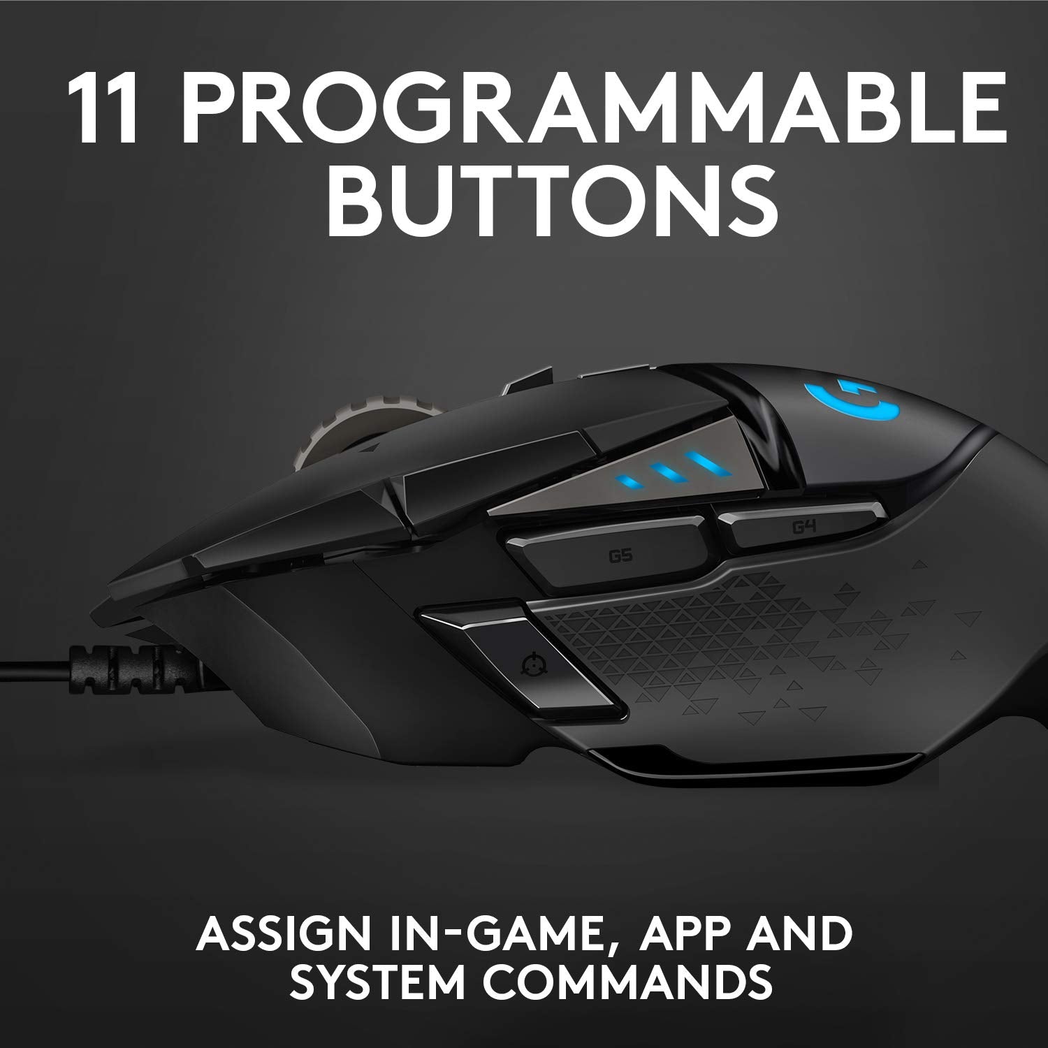 Logitech G502 Hero High Performance Wired Gaming Mouse, Hero 25K Sensor, 25,600 DPI, RGB, Adjustable Weights, 11 Programmable Buttons, On-Board Memory, PC/Mac, Black 🍁 All In One Marketplace Canada