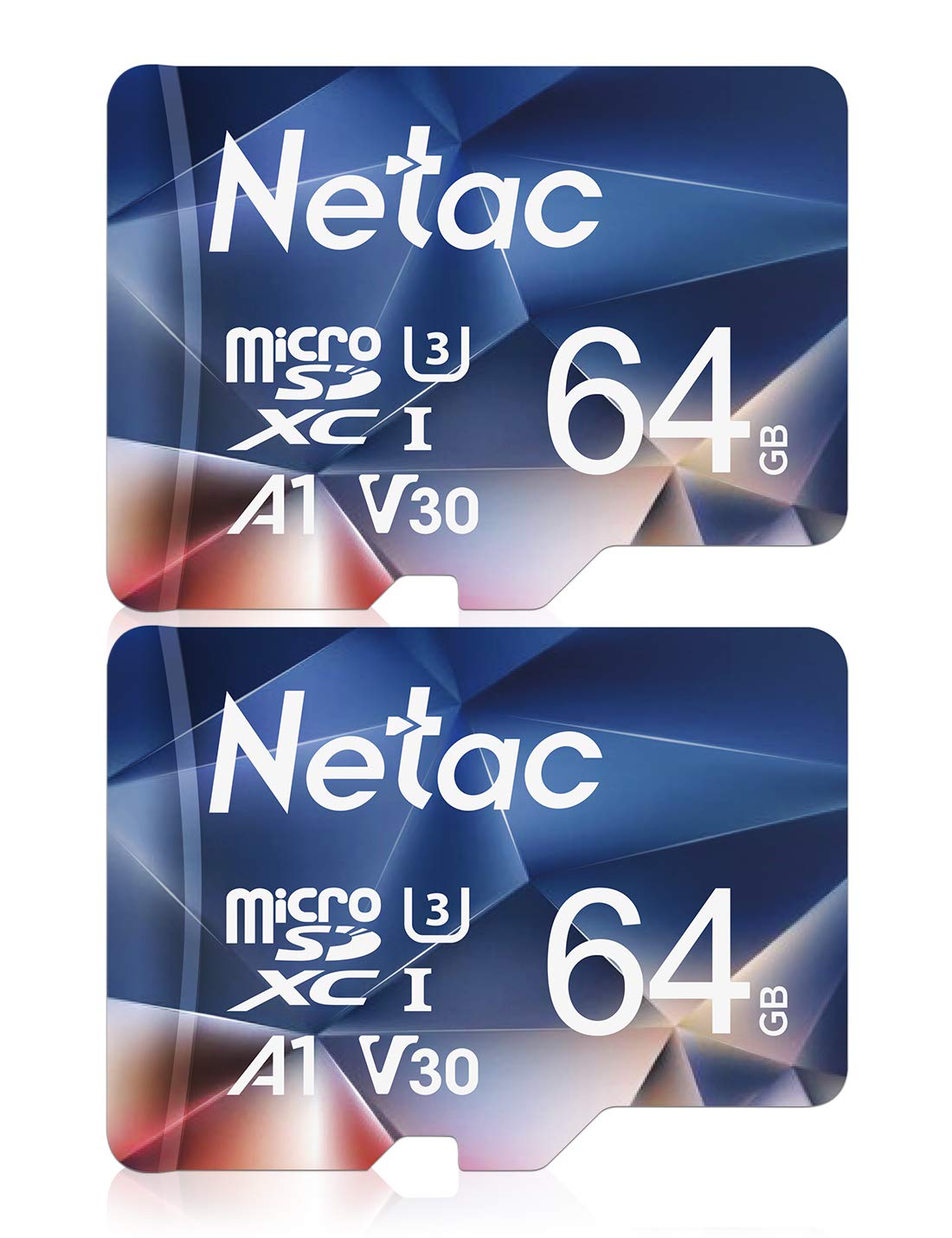 Netac 64GB 2 Pack Micro SD Card Speed up to 100MB/s for Action Cameras, Drones, Smartphones and Tablets, Memory Card SDXC UHS-I C10/U3/V30/A1 EXFAT 🍁 All In One Marketplace Canada