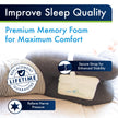 Sports Medica Doctor Developed Ergonomic Knee Pillow for Side Sleepers - eHandbook Included - Memory Foam Spine Alignment Leg Pillow for Sleeping on Side - Hip & Leg Elevation Pillow 🍁 All In One Marketplace Canada