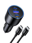UGREEN 130W Car Charger USB C Fast Charger (with 100W USB C Cable) PD3.0 QC4.0 PPS Fast Charging Car Adapter Compatible with, MacBook, iPhone 17 16 15 14 Pro Max, Galaxy S25 S24 Ultra, iPad 🍁 All In One Marketplace Canada