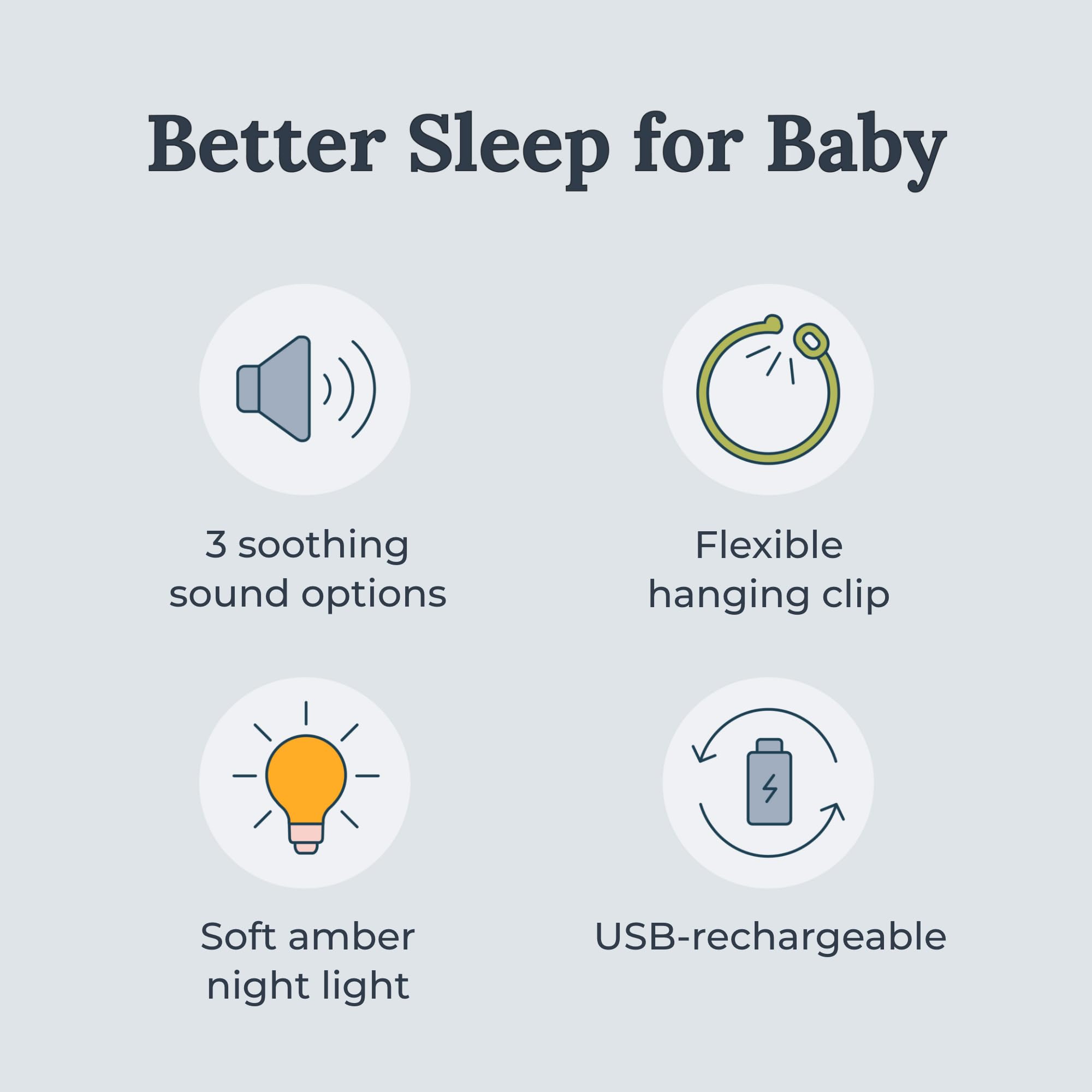 Yogasleep Hushh Portable White Noise Sound Machine For Baby, 3 Soothing Natural Sounds With Volume Control, Compact Size, Noise Canceling For Sleep Aid, Office Privacy, & Meditation, Registry Gift 🍁 All In One Marketplace Canada
