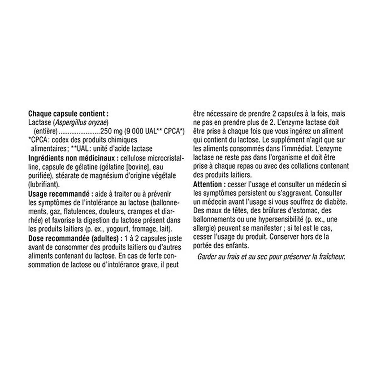 webber naturals Lactase Enzyme 140 Capsules 🍁 All In One Marketplace Canada