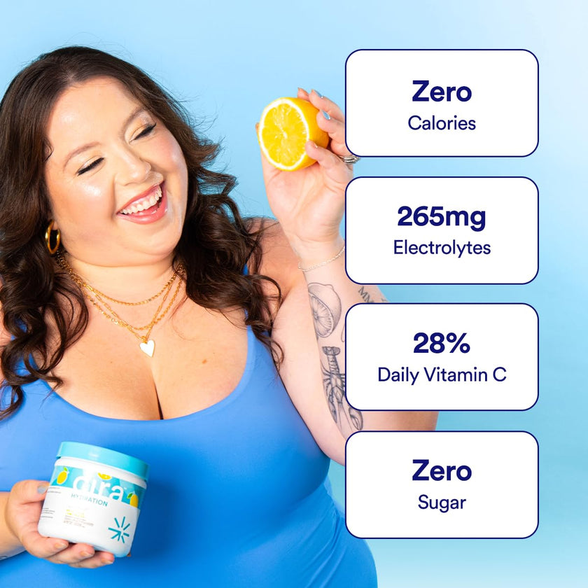 Cira Hydration Electrolytes Packets - Cira x Alicia McCarvell's Electrolyte Powder, Sugar Free w/Himalayan Salt & Magnesium, Daily On-the-Go Hydration Packets - Self Love Lemonade, 20 Servings 🍁 All In One Marketplace Canada
