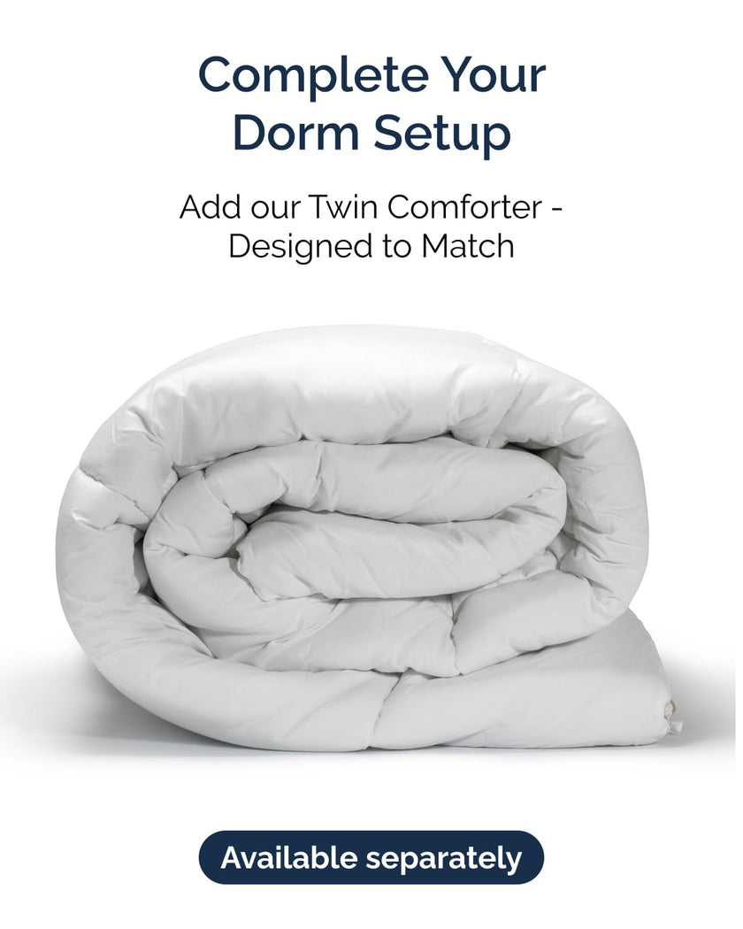 Twin Size Sheet Set - 3 Piece Set - Hotel Luxury Bed Sheets - Extra Soft - Deep Pockets - Easy Fit - Breathable & Cooling Sheets - Wrinkle Free - Comfy - White Bed Sheets – Twins Sheets - 3 PC 🍁 All In One Marketplace Canada