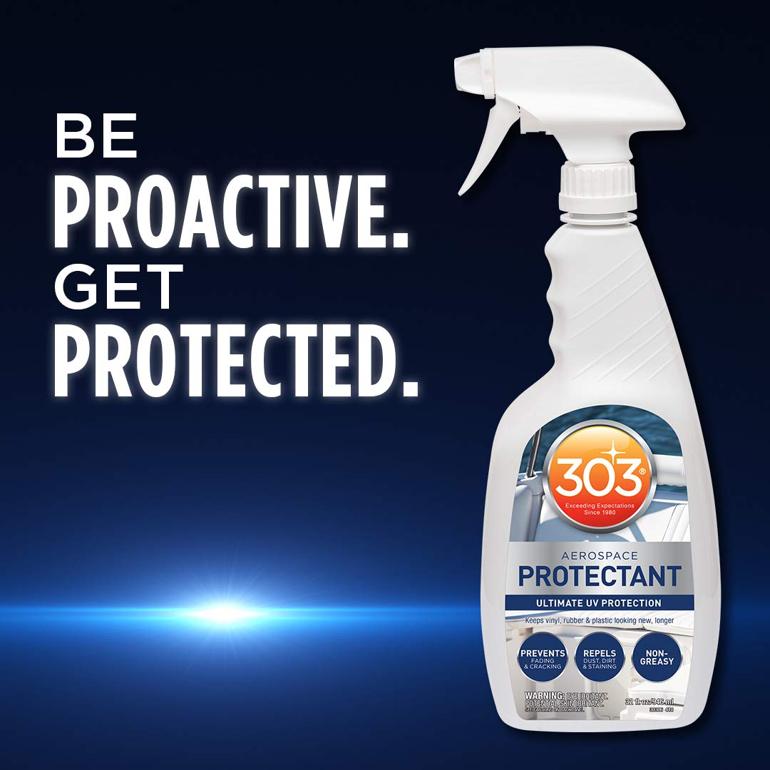 303 Marine Aerospace Protectant - Provides Superior UV Protection, Repels Dust, Dirt, and Staining, Dries to A Smooth, Matte Finish, Restores and Maintains A Like-New Appearance, 32oz (30306) 946 ml (Pack of 1) 🍁 All In One Marketplace Canada
