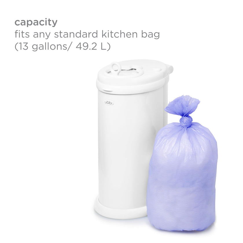 Ubbi Diaper Pail Plastic Bags, Disposable Baby Waste Bags, 3 Pack, 75 Count, 13-Gallon Bags 🍁 All In One Marketplace Canada