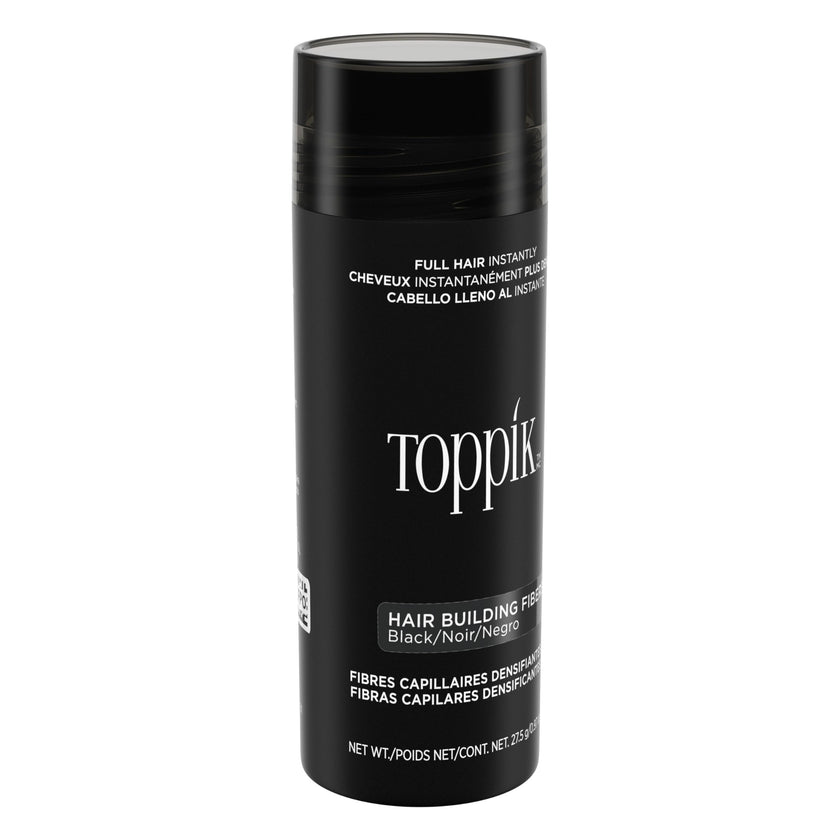 TOPPIK Hair Building Fibers, Black, VALUE SIZE 27.5 g, Fill In Fine or Thinning Hair, Instantly Thicker Looking, Multiple Shades for Men & Women 🍁 All In One Marketplace Canada