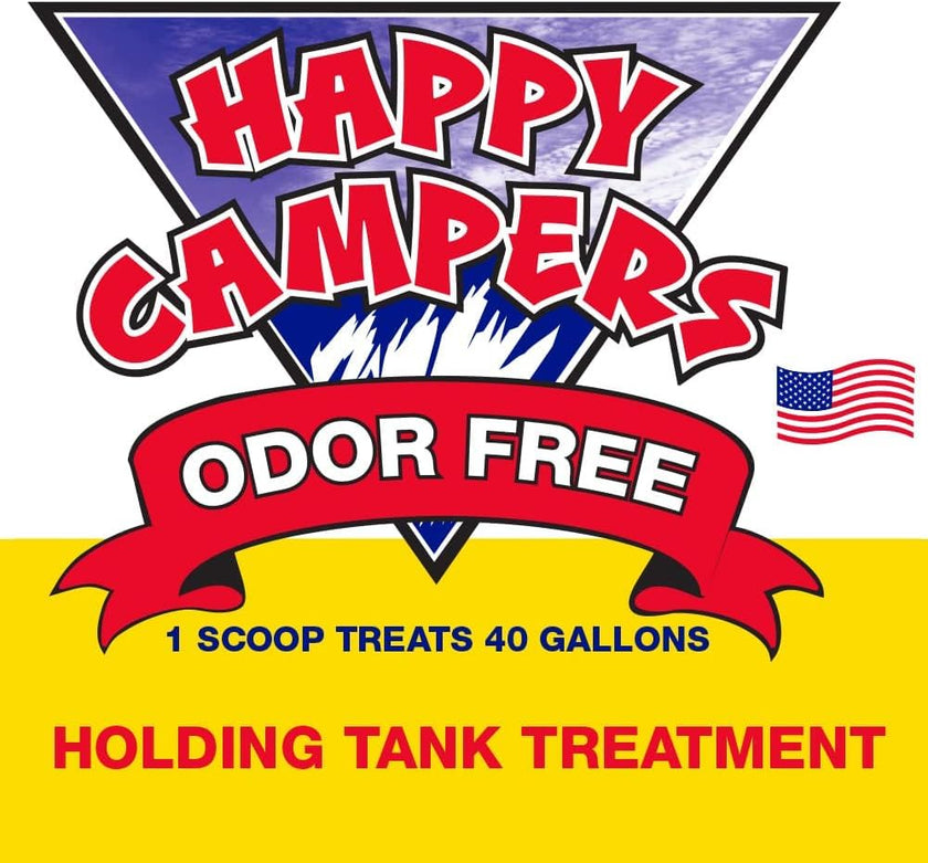Happy Campers RV Toilet Treatment - Powerful Odor Control, Long-Lasting RV Tank Treatment - Prevents Clogs, Buildup, Sensor Failure - Keeps Holding Tank Clean & Healthy, Odor Free (18 Treatments) 🍁 All In One Marketplace Canada