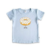 Baby/Kids Graphic Bamboo T-Shirt | Adventures Begin In My Own Backyard In Black