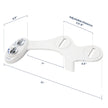 LUXE Bidet NEO 120 - Single Nozzle, Self-Cleaning, Non-Electric Bidet Attachment for Toilet Seat, Adjustable Water Pressure, Rear Wash (White) 🍁 All In One Marketplace Canada