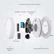 Combination Smoke and Carbon Monoxide Detector Alarm, Beeps Warning Smoke Co Alarm Clock for Travel Home Bedroom Living Room Basement Attics Cars, Battery Operated, Comply with UL 217/UL 2034, 1 Pack 🍁 All In One Marketplace Canada