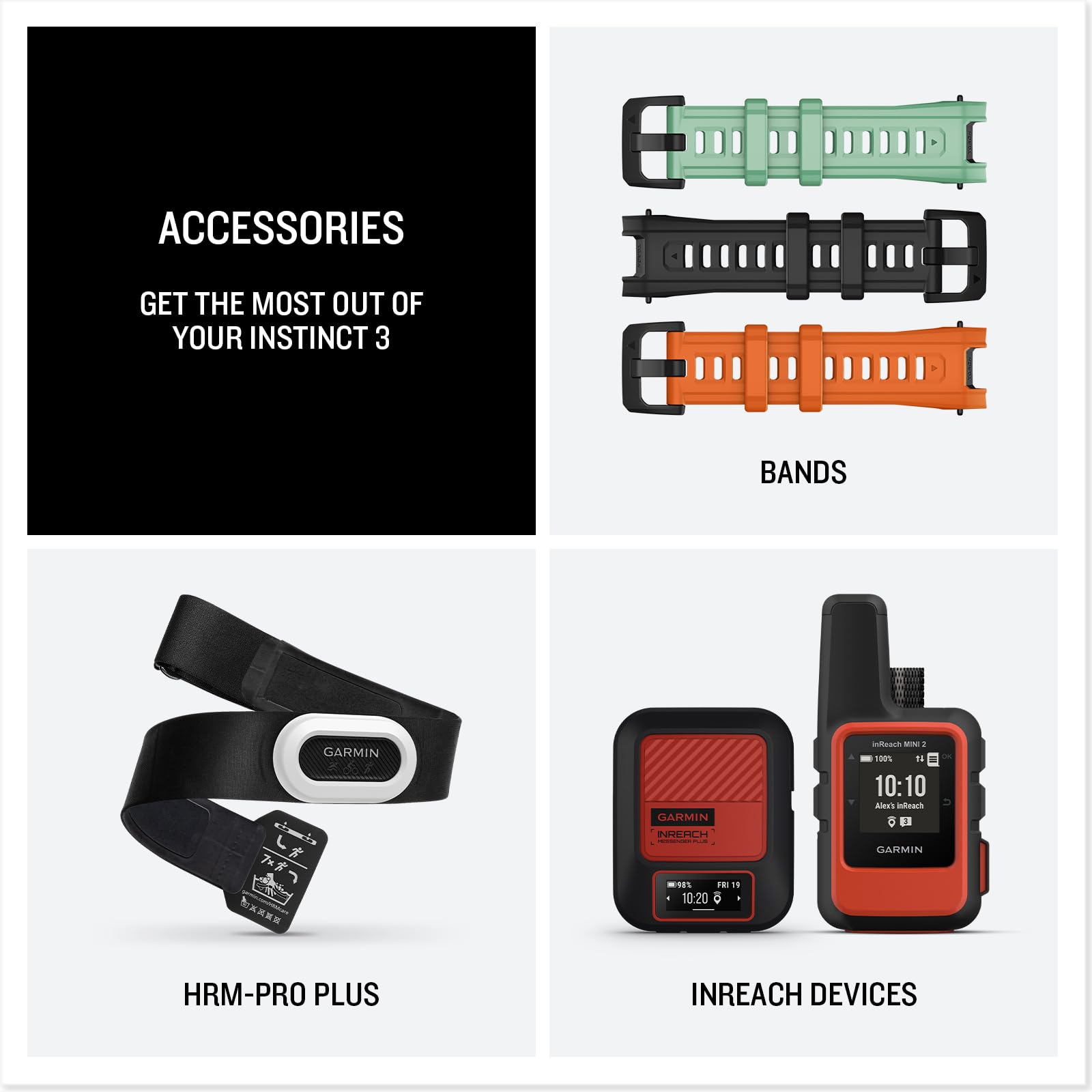 Garmin Instinct® 3 45mm, Solar Charged Display, Rugged Outdoor GPS Smartwatch, Metal-Reinforced Bezel, Built-in Flashlight, Black 🍁 All In One Marketplace Canada