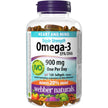 Webber Naturals Omega-3 900 mg Triple Strength, 120 Clear Enteric No Fishy Aftertaste Softgels, Supports Cardiovascular Health and Brain Function 🍁 All In One Marketplace Canada