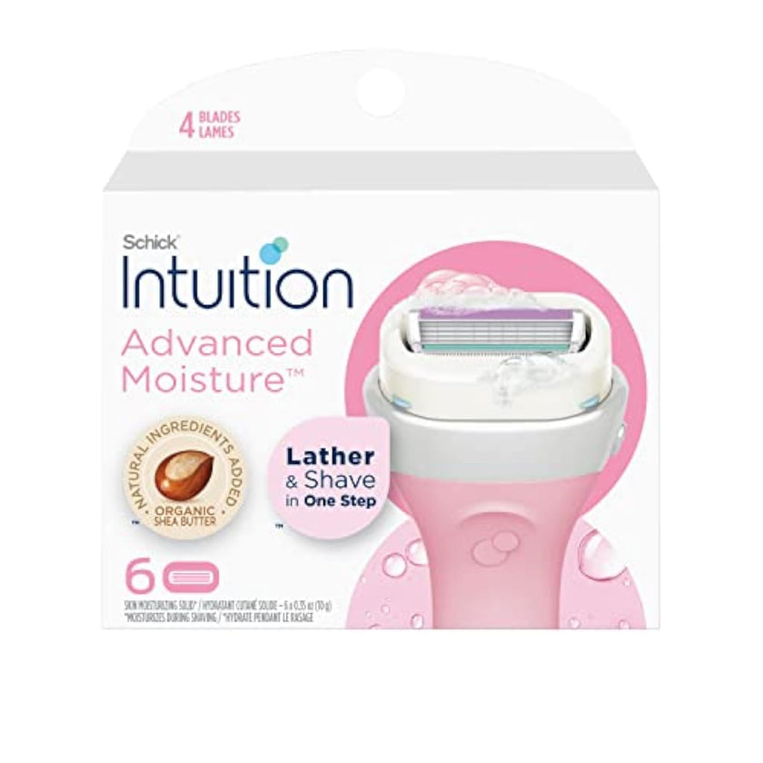 Intuition Schick Advanced Moisture Womens Razor Refills with Shea Butter, 6 count, Pack of 1 🍁 All In One Marketplace Canada