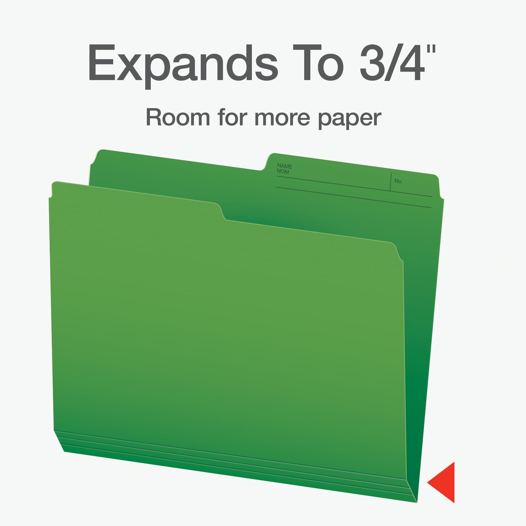 Pendaflex File Folders, 1/2 Cut Tab, Letter Size, Green, Durable Paper Stock, 100/Box, Ideal for Office/Home/School Organization, Made in Canada, Reversible File Organizers 🍁 All In One Marketplace Canada