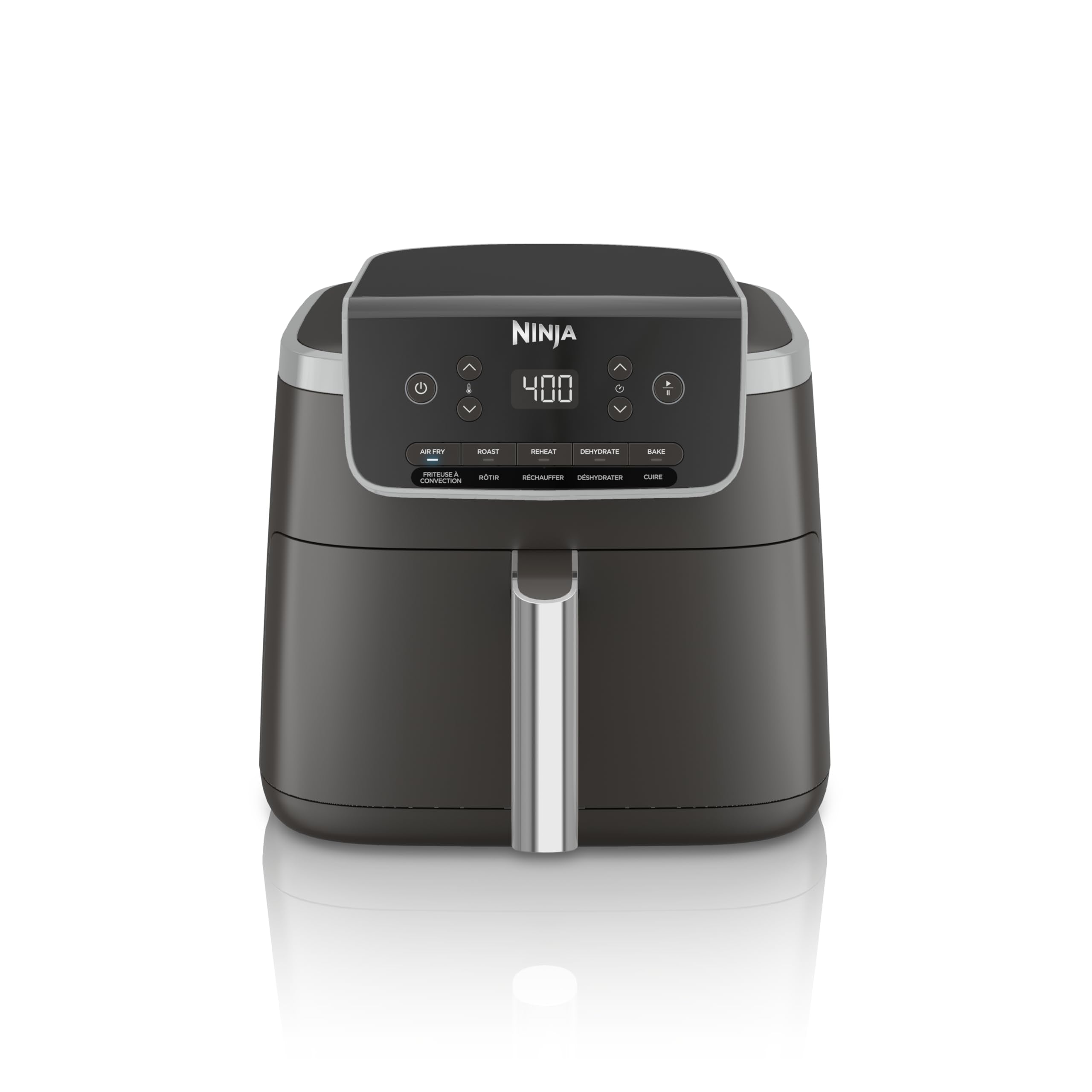 Ninja Air Fryer Pro 5-in-1, 5 QT Capacity, Air Fry, Bake, Roast, Reheat, and Dehydrate, Air Crisp Technology, Nonstick Basket & Crisper Plate, Grey, AF142C 🍁 All In One Marketplace Canada