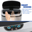 FDW Garbage Can 13 Gallon 50 Liter Kitchen Trash Can for Bathroom Bedroom Home Office Automatic Touch Free High-Capacity with Lid Brushed Stainless Steel Waste Bin 🍁 All In One Marketplace Canada