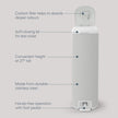 Diaper Genie Platinum Diaper Pail, Stone Grey - Made in Durable Stainless Steel and Includes 1 Easy Roll Refill with 18 Bags 🍁 All In One Marketplace Canada