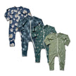 Bamboo Baby Zipper Footed Onesie| Celestial Floral