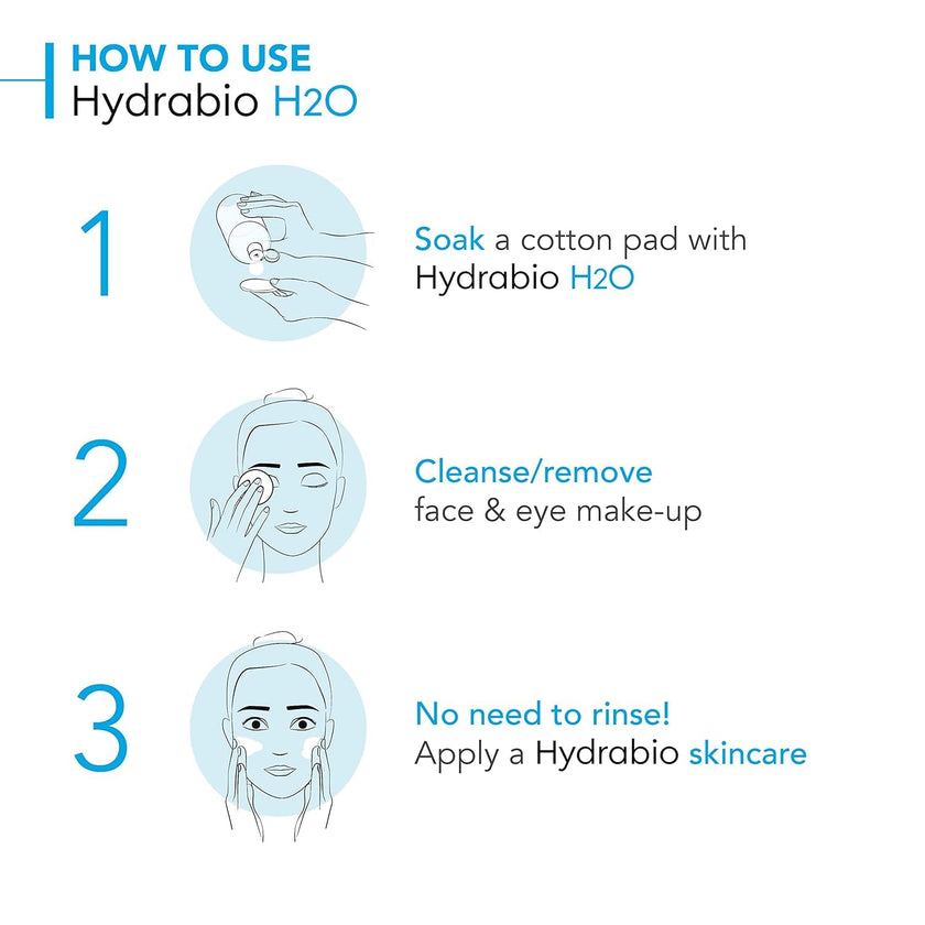 Bioderma Hydrabio H2O Micellar Water, Cleansing and Makeup Removing Gentle Face Cleanser for Dehydrated Sensitive Skin 🍁 All In One Marketplace Canada