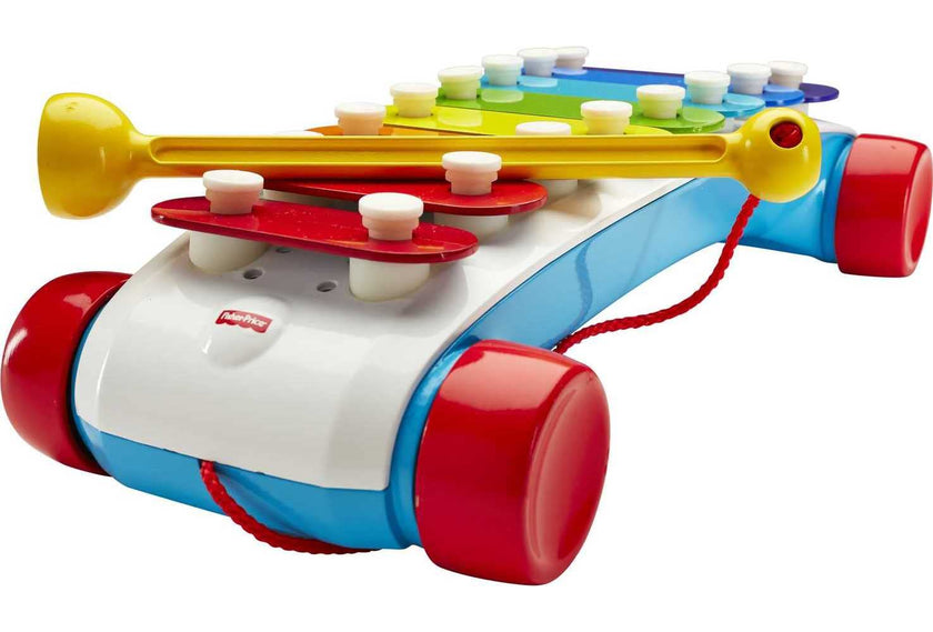 Fisher-Price Toddler Pull Toy, Classic Xylophone Pretend Musical Instrument with Mallet for Preschool Kids Ages 18+ Months 🍁 All In One Marketplace Canada