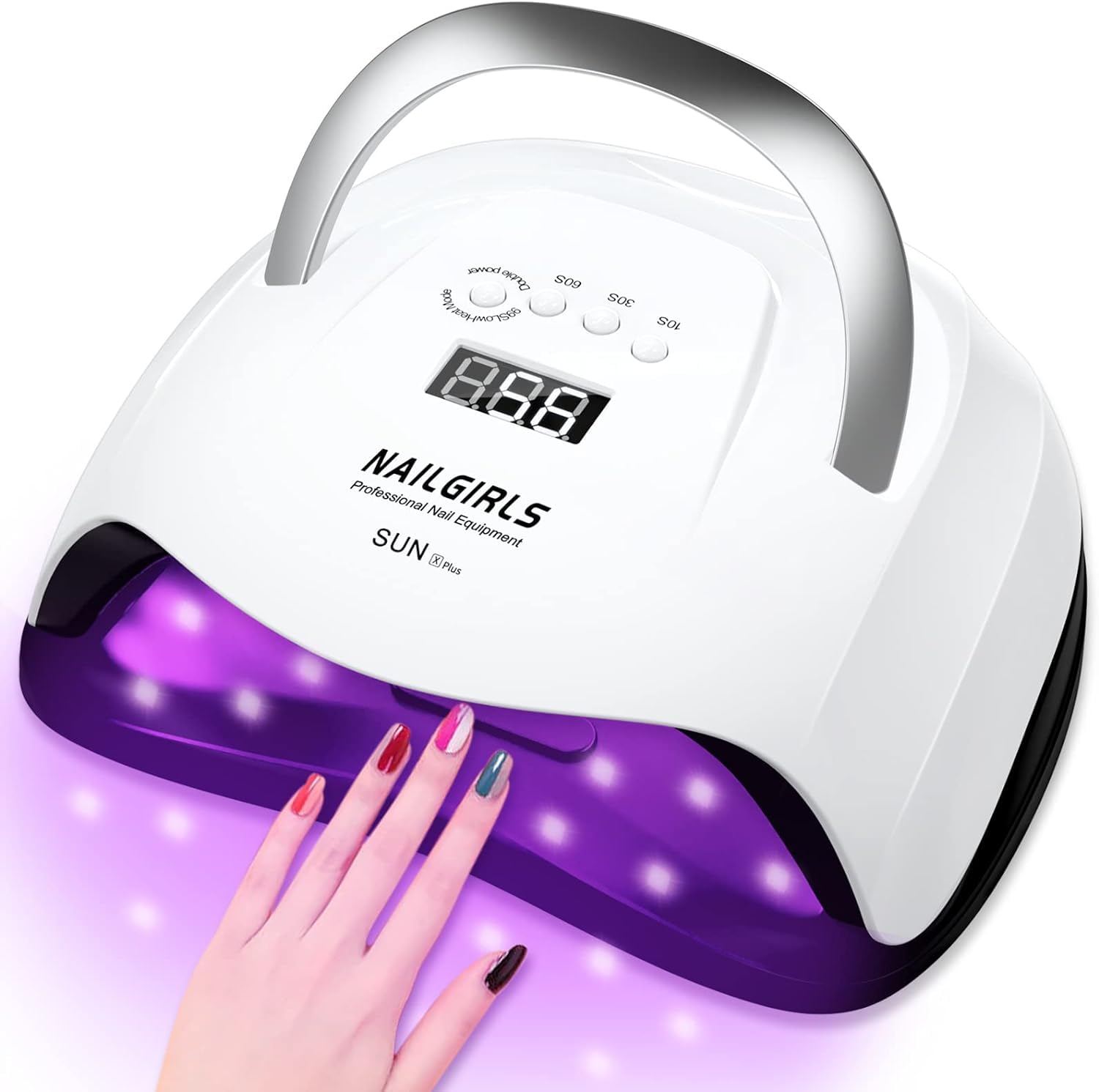 UV LED Nail Lamp, NAILGIRLS 168W Fast UV Light for Nails Gel Polish, Professional Curing with 4 Timer Setting Auto Sensor, LED Gel Nail Dryer for Fingernail and Toenail Home Salon Use, Nail Art Tools 🍁 All In One Marketplace Canada