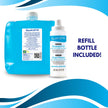 Wavelength® 5L Blue Multi-Purpose Ultrasound and Transmission Gel.1x5L Jug with Empty 250ml Refillable Bottle. Made in Canada. (1) 🍁 All In One Marketplace Canada