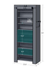 SONGMICS 10-Tier Shoe Rack, Shoe Storage Organizer Cabinet with Dustproof Cover, Free-Standing, for Closet, Entryway, Hold 27-35 Pairs, for Sneakers, High Heels, Gray URXJ10G01 🍁 All In One Marketplace Canada
