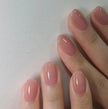 CurvLife Soft Gel Extra Short Press on Nails, 30Pcs Honey Peach Pink Oval Acrylic Fake Nails with Design Full Cover for Women Reusable Square Press on Nail Kit with Nail Glue Adhesive Tabs 🍁 All In One Marketplace Canada