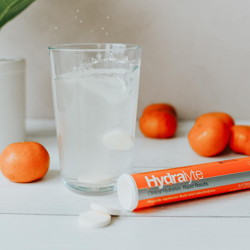 HydraLyte Electrolyte Tablets - Orange Flavoured Electrolytes, Low Sugar Electrolytes Formulated to Accelerate Hydration, Post Workout, Travel Essential - Safe Hydration for All Ages (40 Count) 🍁 All In One Marketplace Canada