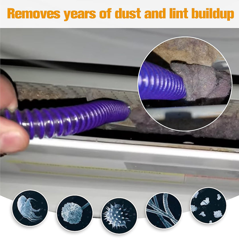 FUNTECK Dryer Lint Vacuum Attachment Compatible with Dyson V15 V12 V11 V10 V8 V7 V6 Vacuum Cleaners, Flexible Vent Lint Cleaner Kit, 34 inches 🍁 All In One Marketplace Canada