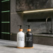 MOMEEMO Glass Soap Dispenser Set, Contains Hand Soap and Dish Soap Dispenser.Suitable for Kitchen Decor. (Black & White) 🍁 All In One Marketplace Canada