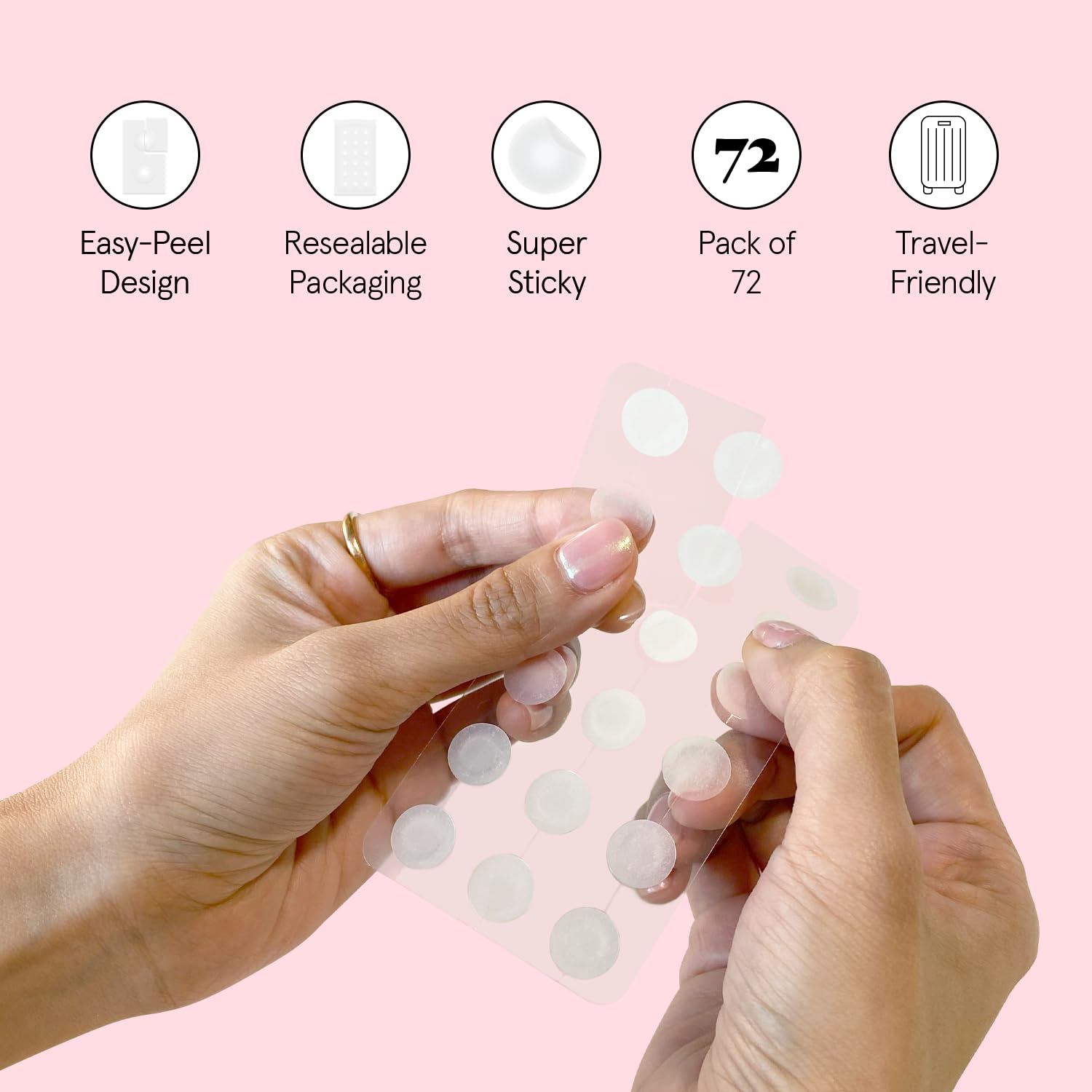 grace & stella Award Winning Invisible Spot Covers with Hydrocolloid (Round, 72 Count) - Spot Covers with Salicylic Acid and Tea Tree for Absorbing Impurities - Dermatologist Tested Skin Care, Cruelty Free, Vegan 🍁 All In One Marketplace Canada