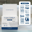 Clean Skin Club Clean Towels XL®, 100% USDA Biobased Face Towel, Disposable Face Towelette, Eczema Association Accepted, Makeup Remover Dry Wipes, Ultra Soft, 1 Pack, 50 Ct 🍁 All In One Marketplace Canada