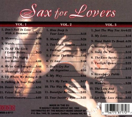 Sax for Lovers (CD Used)