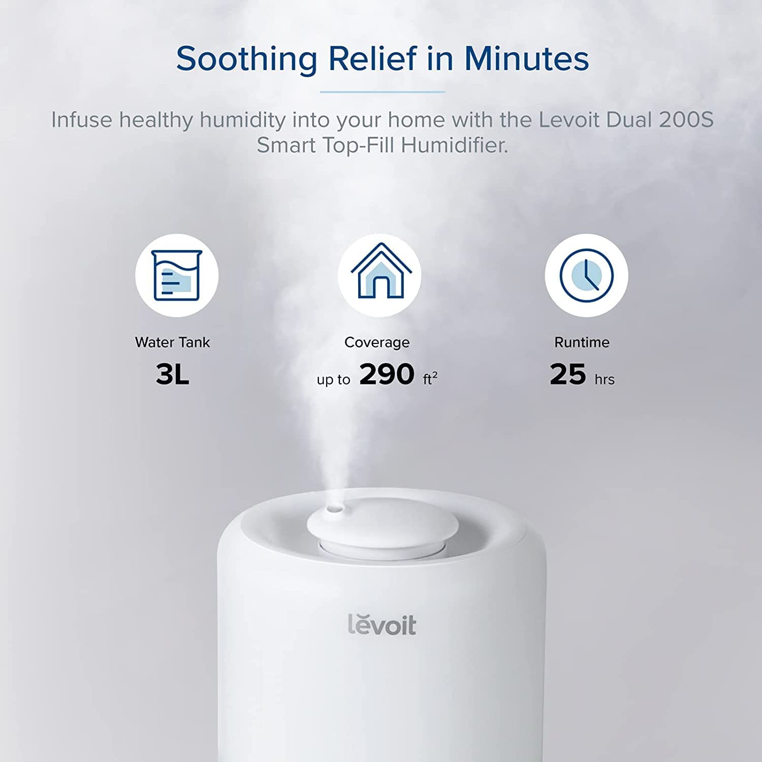 Levoit Smart Humidifiers for Bedroom, Top Fill, Essential Oil Diffuser 🍁 All In One Marketplace Canada