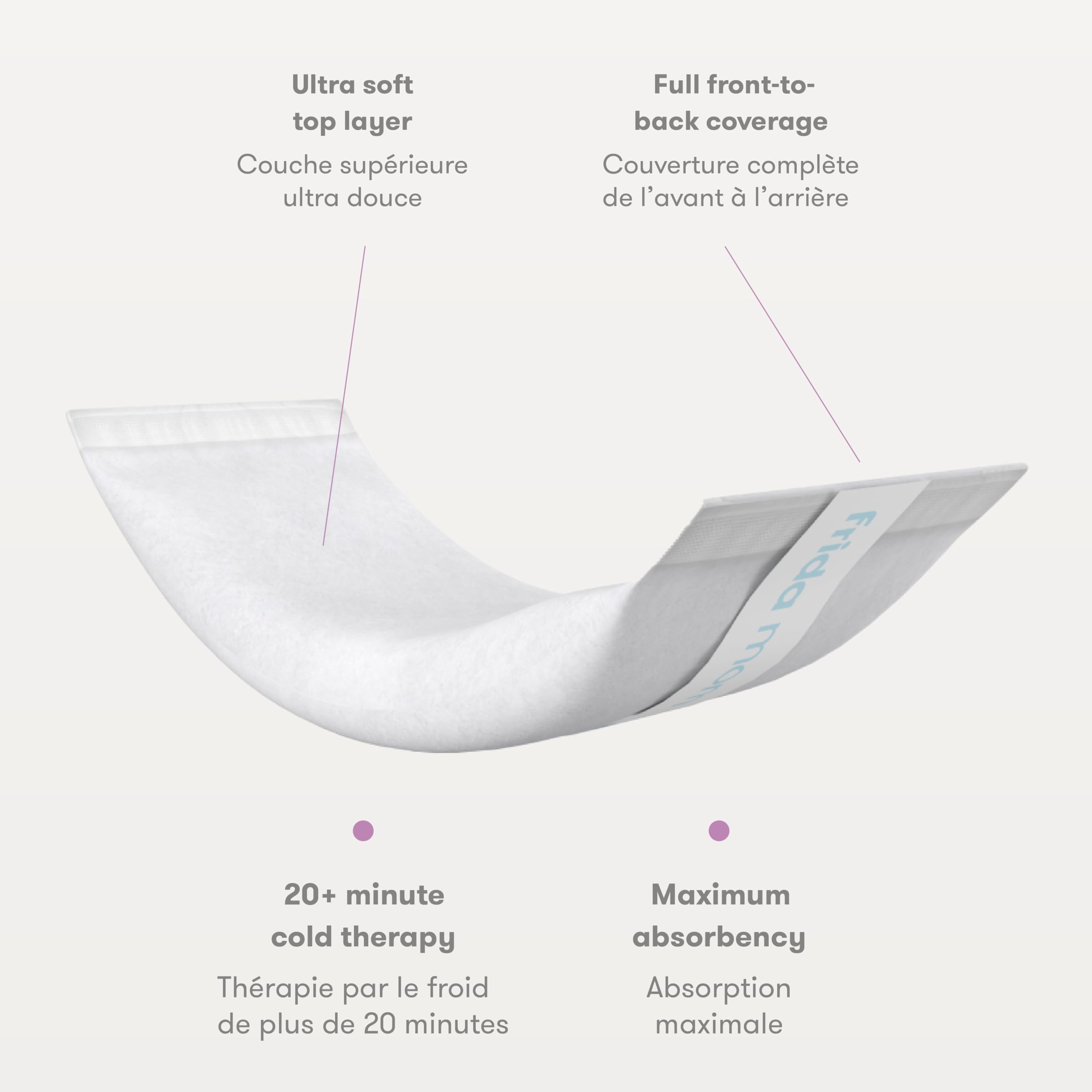 Frida Mom 2-in-1 Postpartum Pads, Absorbent Perineal Ice Maxi Pads, Instant Cold Therapy Packs and Maternity Pad in One, 8ct 🍁 All In One Marketplace Canada