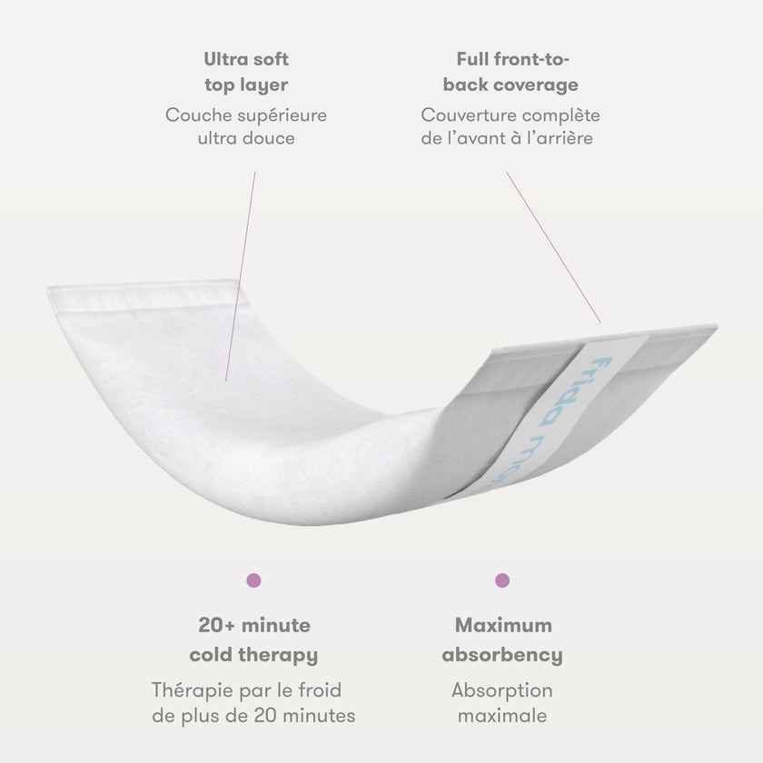 Frida Mom 2-in-1 Postpartum Pads, Absorbent Perineal Ice Maxi Pads, Instant Cold Therapy Packs and Maternity Pad in One, 8ct 🍁 All In One Marketplace Canada